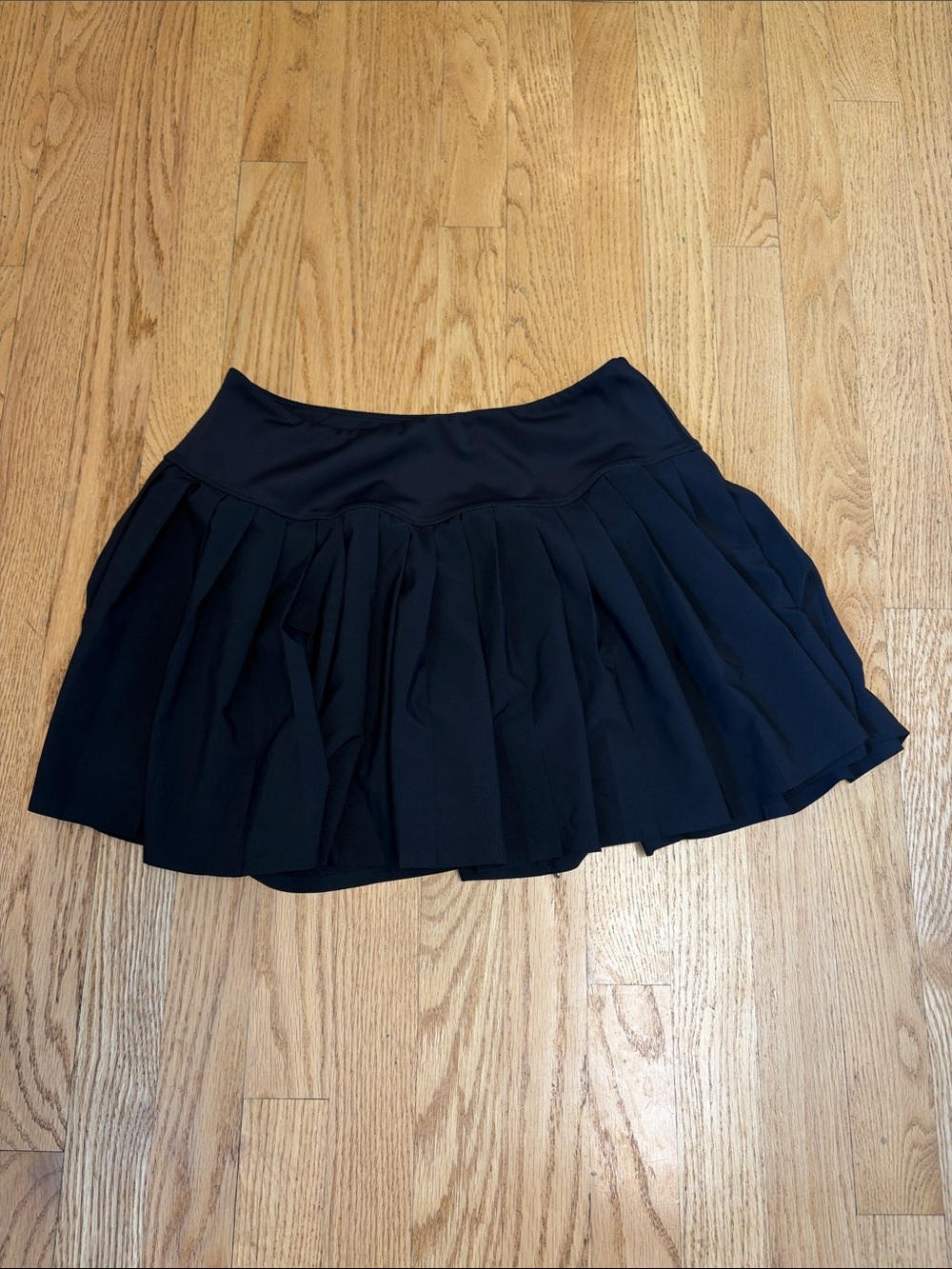 Apana Black Pleated tennis Skirt skort size M